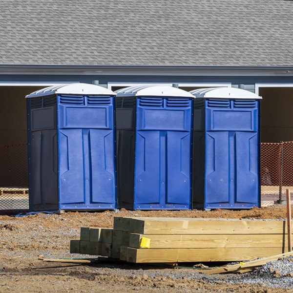 are there any restrictions on where i can place the porta potties during my rental period in Mount Holly